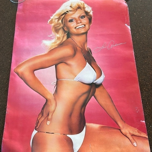Loni Anderson WHITE BIKINI POSTER VINTAGE 1980's WKRP - Picture 1 of 9